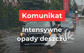 Służby pracują po przejściu fali gwałtownych ulew i burz