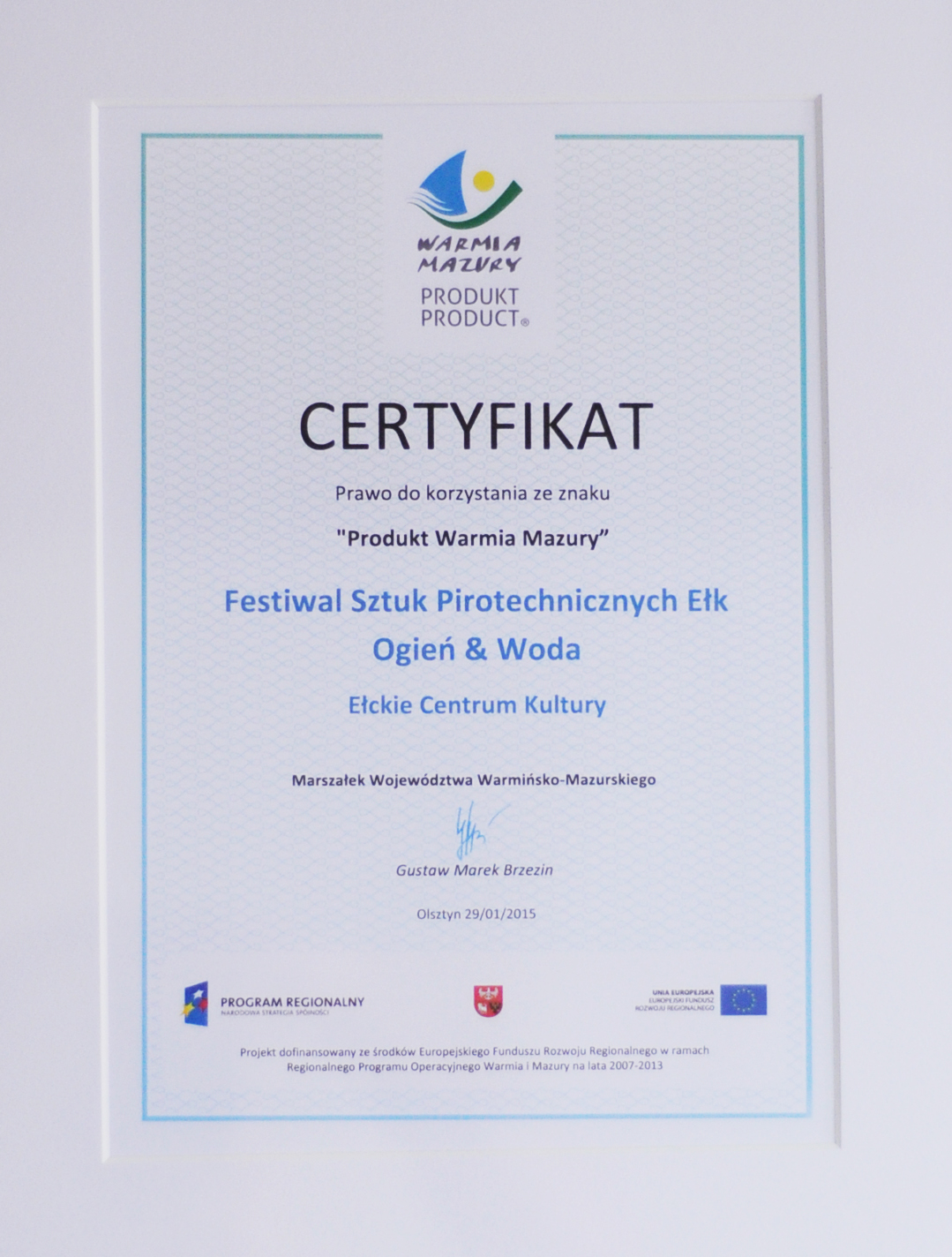 certyfikat